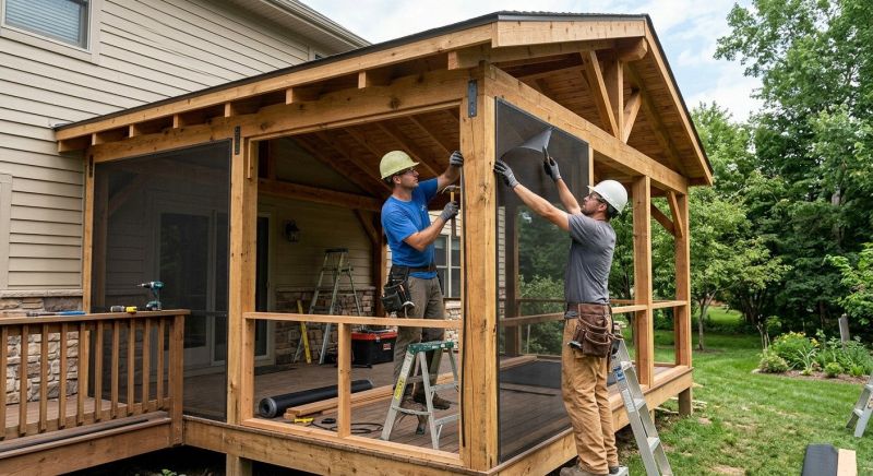 Porch Enclosure Installation in Boulder, CO