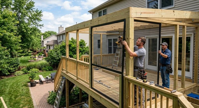 Lanai Enclosure Installation in Dallas, TX